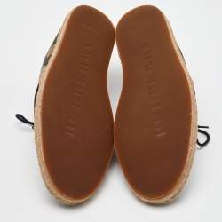 Burberry Multicolor Camouflage Print Suede Carlson Lace Up Espadrille Flats Size 43