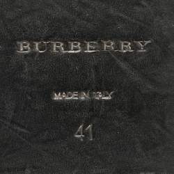 Burberry Burgundy Leather Delmar Monk Strap Brogues Size 41