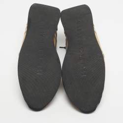 Pre Owned Burberry Beige/White Check Canvas Low Top Sneakers Size 42