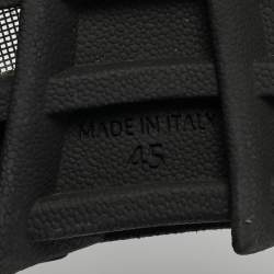 مملوكة مسبقًا Burberry Bucklow Size 45 Black Rubber Slippers