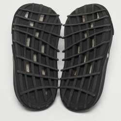 مملوكة مسبقًا Burberry Bucklow Size 45 Black Rubber Slippers