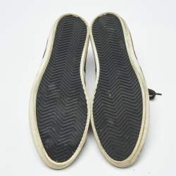 Pre Owned حذاء رياضي بربري لو توب نوفا تشيك قماش وجلدي بني مقاس 43