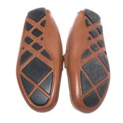 Burberry Brown Leather Loafers Size 42