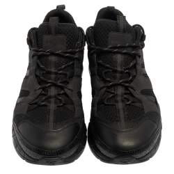 Burberry Black Mesh And Nubuck Leather RS5 Low Top Sneakers Size 45