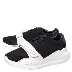 مملوكة مسبقًا حذاء رياضي بربري رامسي نيوبرين أسود منخفض من أعلى مقاس 40