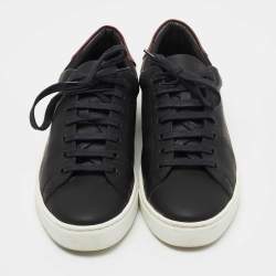 Pre Owned Burberry Black Leather Low Top Sneakers Size 41