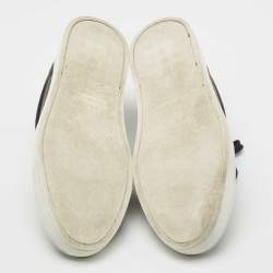 Pre Owned Burberry Black Leather Low Top Sneakers Size 41