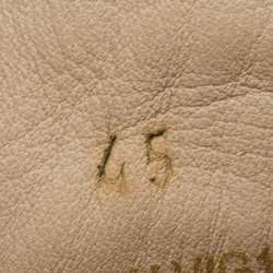 Pre Owned Burberry Tan/Beige Leather And Canvas High Top Sneakers Size 45
