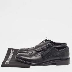 Burberry Black Brogue Leather Rayford Derby Size 43