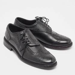 Burberry Black Brogue Leather Rayford Derby Size 43