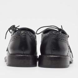 Burberry Black Brogue Leather Rayford Derby Size 43