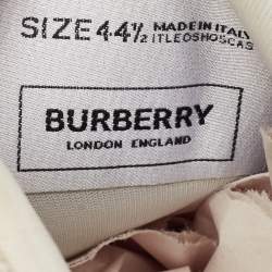 Burberry Fabric and Rubber Low Top Sneakers Size 44.5