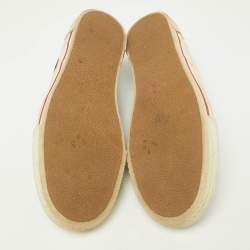 Burberry Multicolor Brown TB Monogram Coated Canvas Sneakers Size 42
