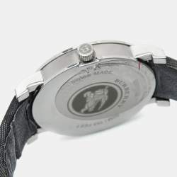 Burberry Grey Stainless Steel Canvas The City BU1758 Men's Wristwatch 38 mm