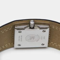 Burberry Black Stainless Steel Leather Signature BU4004 Women's Wristwatch 22 mm  