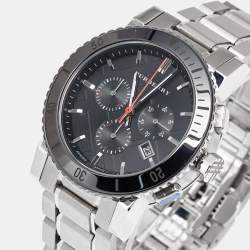 Pre Owned Burberry The City BU9380 Black Dial Ceramic Stainless Steel Men's Wristwatch 43 mm