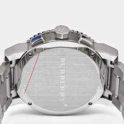 Pre Owned Burberry The City BU9380 Black Dial Ceramic Stainless Steel Men's Wristwatch 43 mm