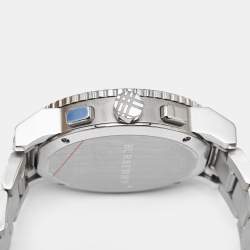 Pre Owned Burberry The City BU9380 Black Dial Ceramic Stainless Steel Men's Wristwatch 43 mm