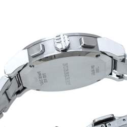 مملوكة مسبقًا ساعة يد رجالية بربري كرونوغراف ذا سيتي بي يو9363 ستانلس ستيل زرقاء 42 مم