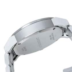 مملوكة مسبقًا ساعة يد رجالية بربري كرونوغراف ذا سيتي بي يو9363 ستانلس ستيل زرقاء 42 مم