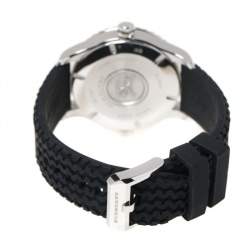 Pre Owned ساعة يد رجالية بربري "بعثة القطب الجنوبي بي يو7501" سيليكون مطاط و ستانلس ستيل رصاصية 43 مم