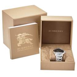 Pre Owned Burberry Black Stainless Steel Classic BU10005 Men's Wristwatch 40mm