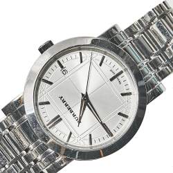 Burberry Silver Stainless Steel Heritage BU1350 Men's Wristwatch 38 mm