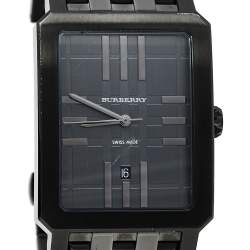 Burberry Gunmetal PVD Coated Stainless Steel BU1902 Men's Wristwatch 31 mm