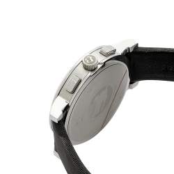 مملوكة مسبقًا Burberry Grey Stainless Steel Leather BU1756 Men's Wristwatch 44mm
