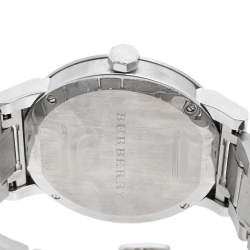 Pre Owned Burberry Black Stainless Steel BU9901 Men's Wristwatch 42 mm