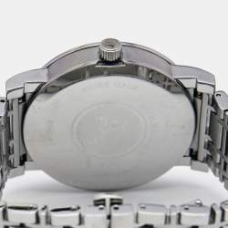 Pre Owned Burberry Silver Stainless Steel Heritage BU1350 Men's Wristwatch 38 mm
