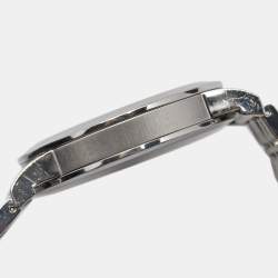 Pre Owned Burberry Silver Stainless Steel Heritage BU1350 Men's Wristwatch 38 mm
