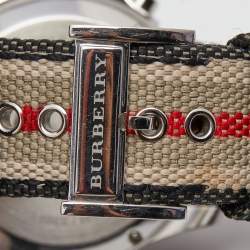 Burberry Grey Stainless Steel Canvas Endurance BU7601 Men's Wristwatch 44 mm