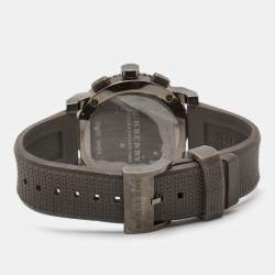 Burberry Grey PVD Stainless Steel Rubber Trench BU2302 Men's Wristwatch 42.5 mm