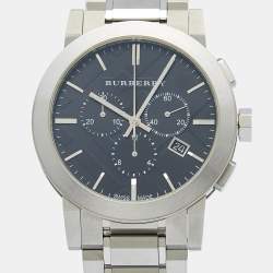 Burberry Black Stainless Steel The City BU9351 Men's Wristwatch 42 mm