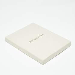 Pre Owned Bvlgari Mustard Leather Passport Holder