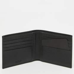 Bvlgari Black Leather Bifold Wallet 