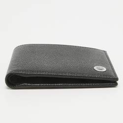 Bvlgari Black Leather Bifold Wallet 