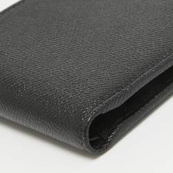 Bvlgari Black Leather Bifold Wallet 