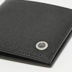 Bvlgari Black Leather Bifold Wallet 