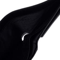 Bvlgari Black Grained Leather Bifold Wallet