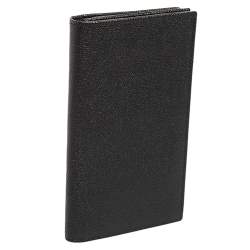 Pre Owned Bvlgari Black Leather Bifold Wallet