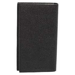 Pre Owned Bvlgari Black Leather Bifold Wallet