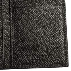Pre Owned Bvlgari Black Leather Bifold Wallet