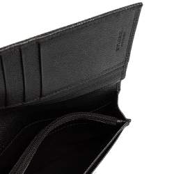 Pre Owned Bvlgari Black Leather Bifold Wallet