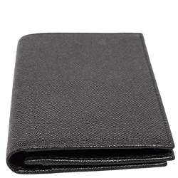 Pre Owned Bvlgari Black Leather Bifold Wallet