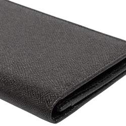 Pre Owned Bvlgari Black Leather Bifold Wallet