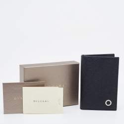 Bvlgari Black Leather Card Holder