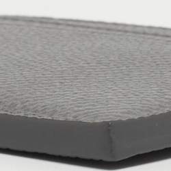 Bvlgari Grey Grain Leather Bvlgari Bvlgari Card Holder