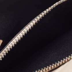 Bvlgari Two Tone Beige Leather Bifold Long Wallet